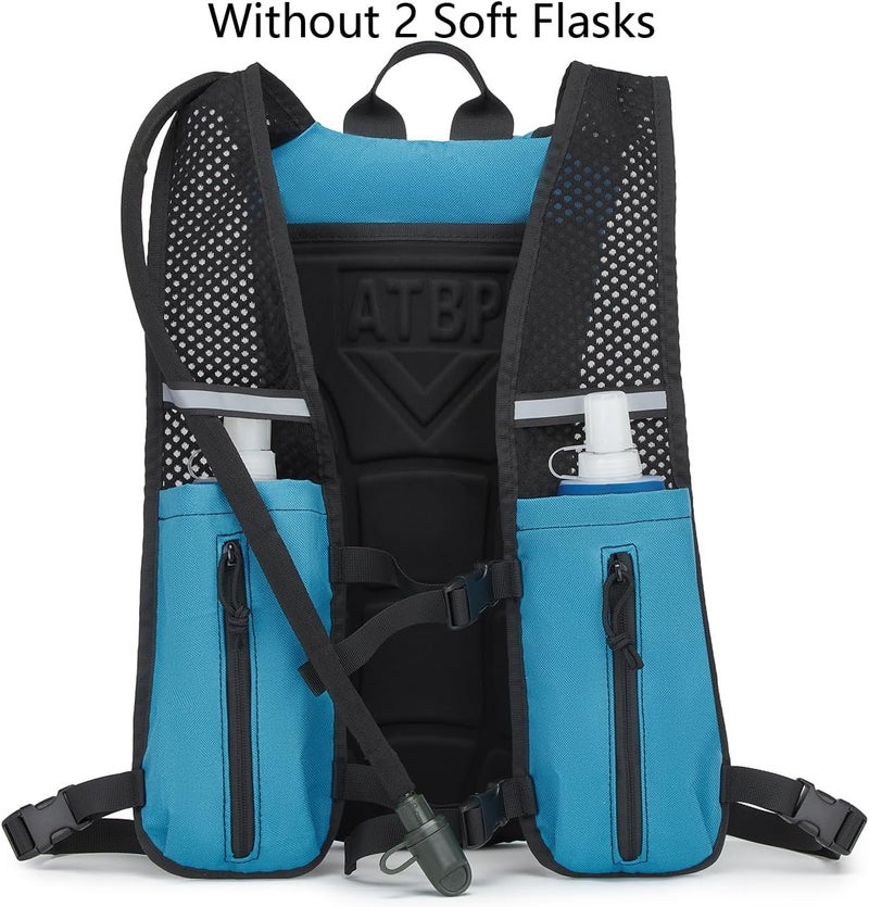 ATBP Running Hydration Vest Pack Tactical 3L Water Bladder Backpack Bag for Cycling Marathon Hiking Daypack Men & Women - Image 2